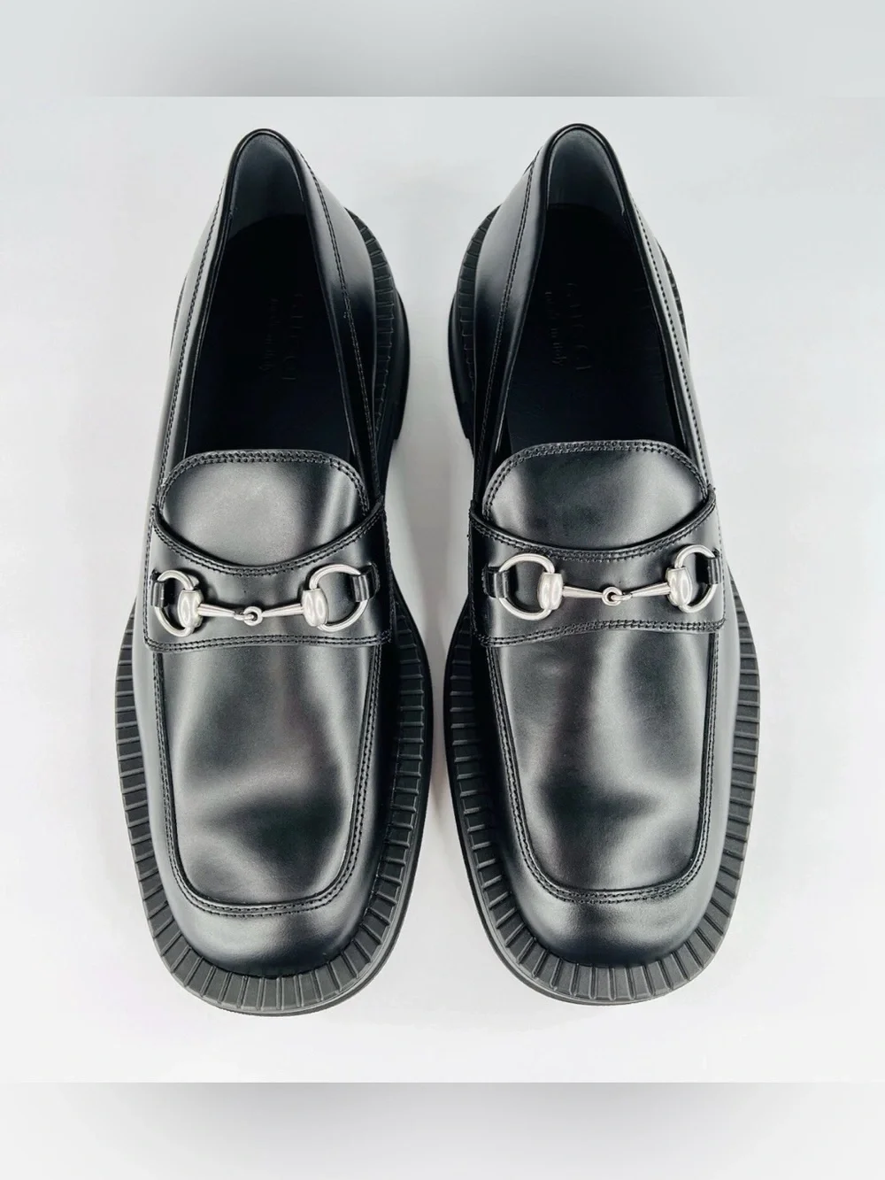 GUCCI Interlocking Horsebit Chucky Rubber Sole Loafers UK 11.5 - US 12 - EU 45.5